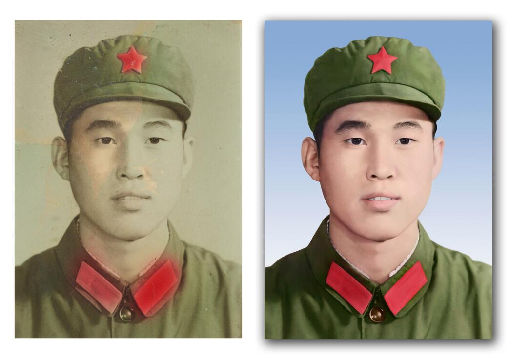 克孜勒苏柯尔克孜破损照片修复-18